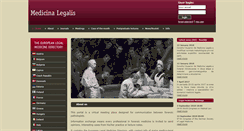 Desktop Screenshot of medicinalegalis.eu